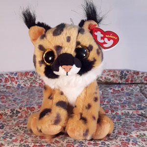 Ty Original Beanies - Larry the Lynx Stuffed Animal Plushie Toy